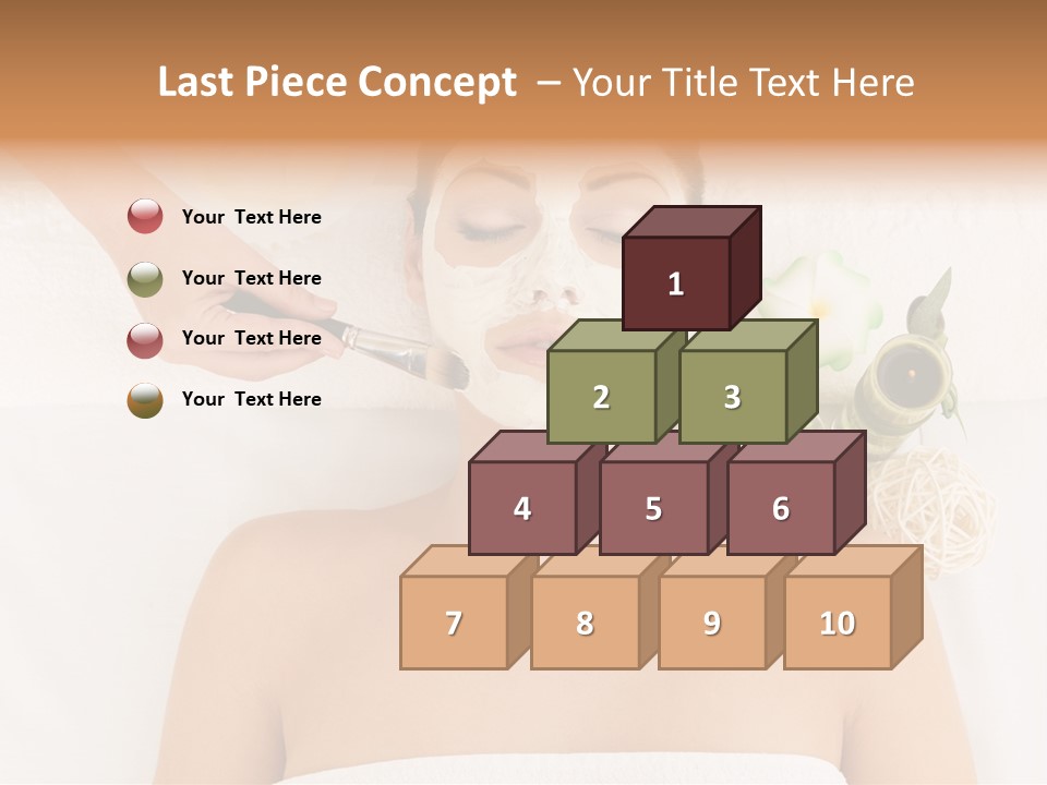 Horizontal Spa Face PowerPoint Template