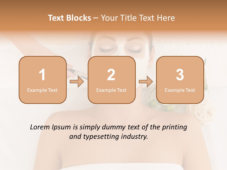 Horizontal Spa Face PowerPoint Template