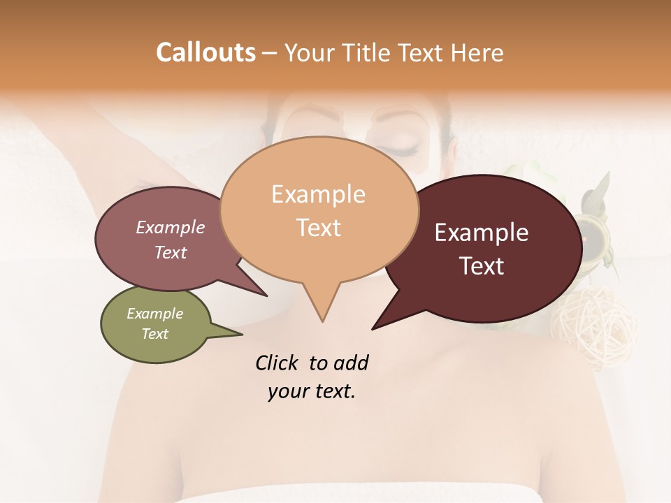 Horizontal Spa Face PowerPoint Template