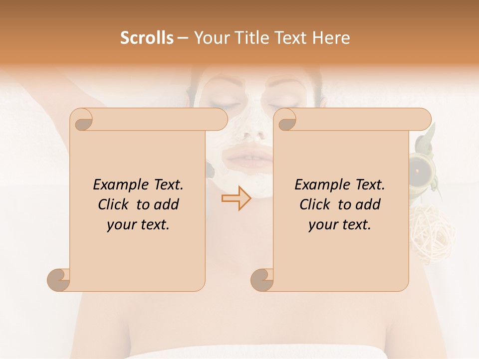 Horizontal Spa Face PowerPoint Template