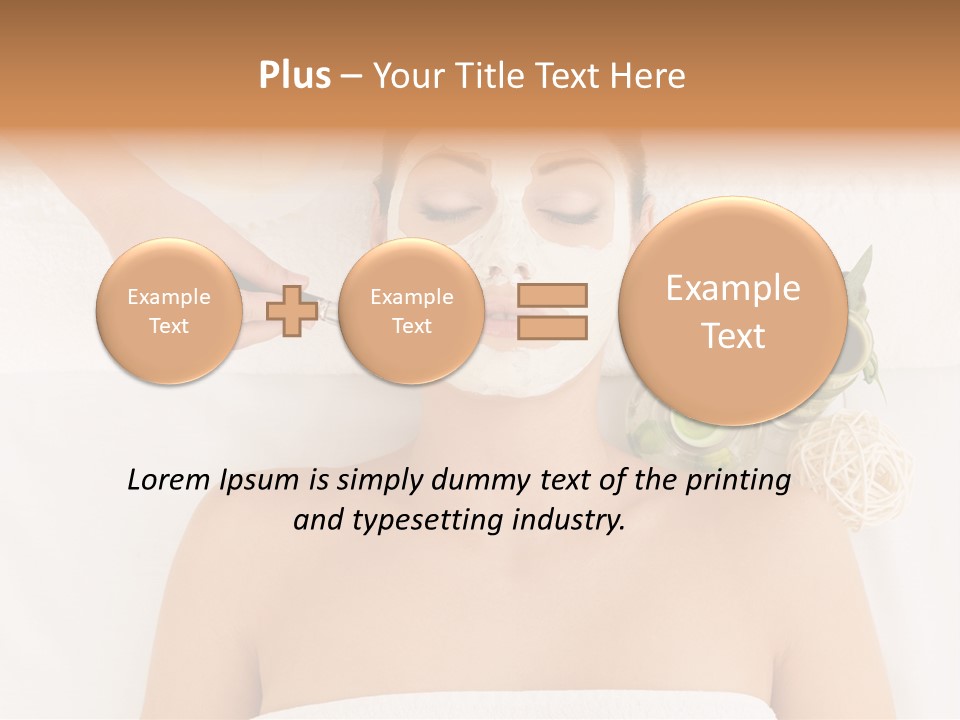 Horizontal Spa Face PowerPoint Template