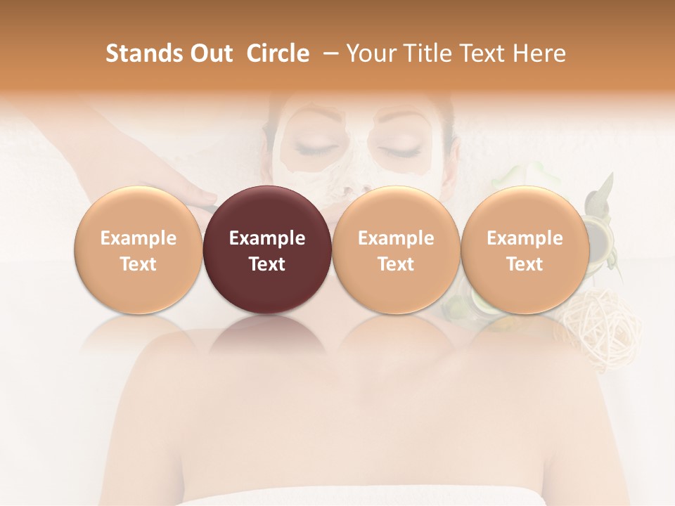 Horizontal Spa Face PowerPoint Template