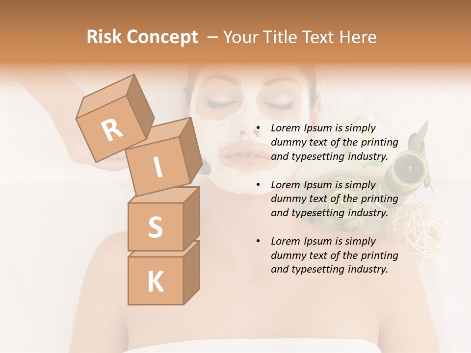 Horizontal Spa Face PowerPoint Template