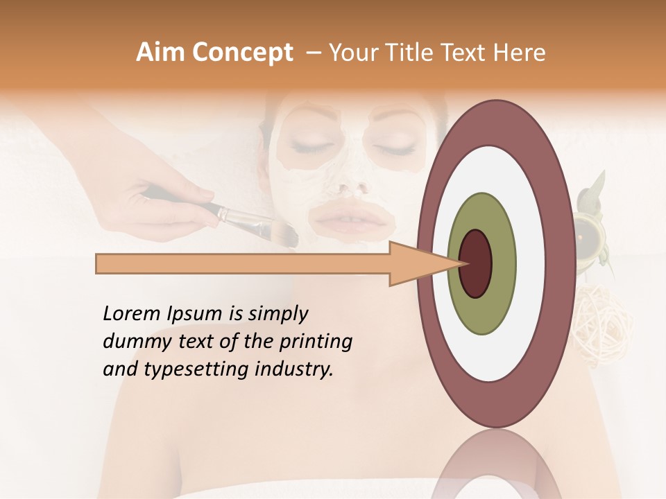 Horizontal Spa Face PowerPoint Template