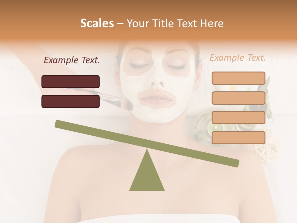 Horizontal Spa Face PowerPoint Template