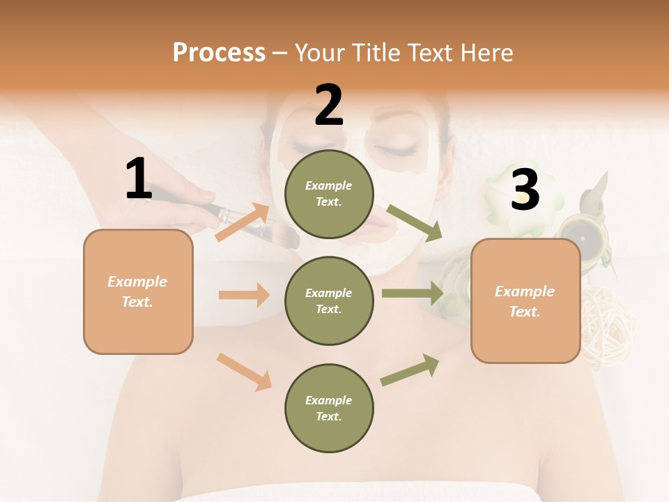Horizontal Spa Face PowerPoint Template