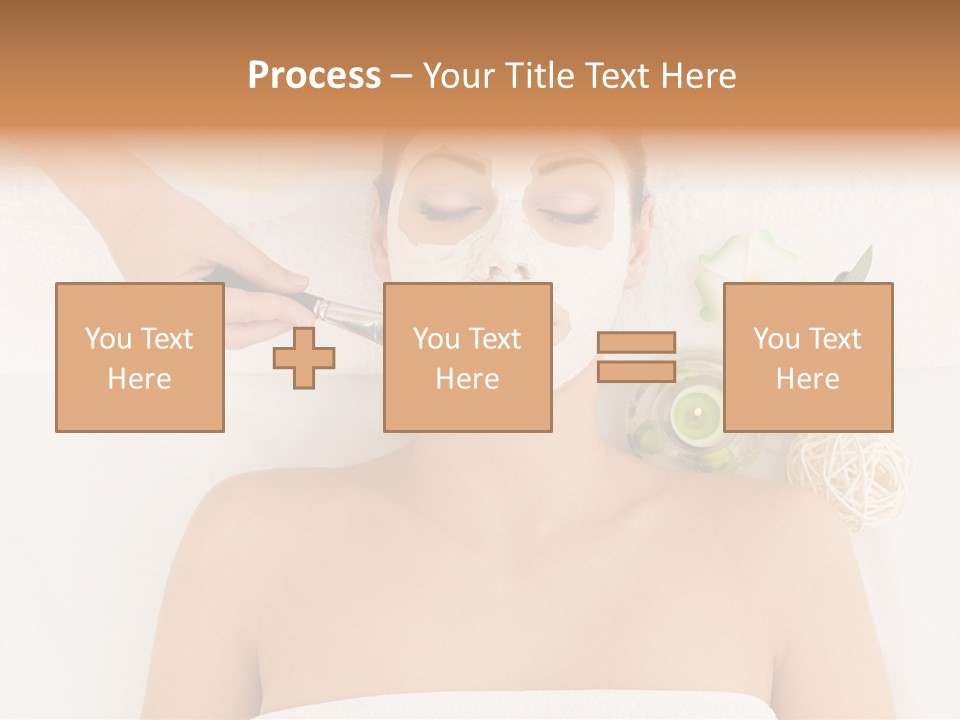 Horizontal Spa Face PowerPoint Template