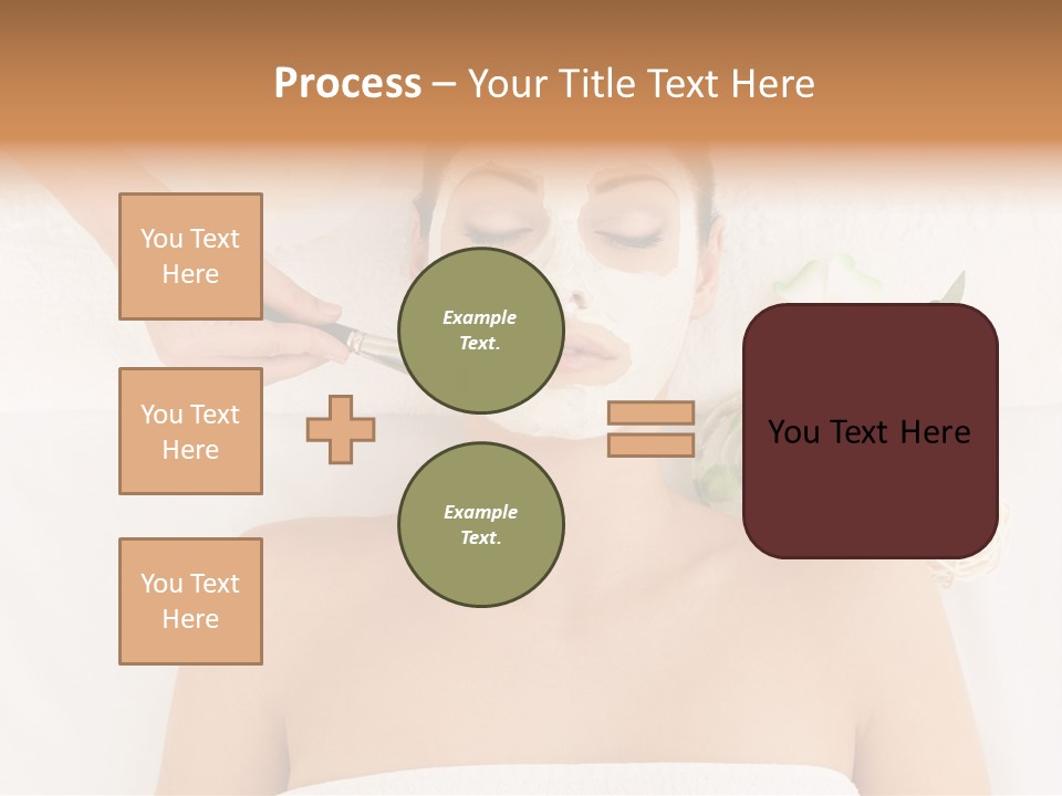 Horizontal Spa Face PowerPoint Template