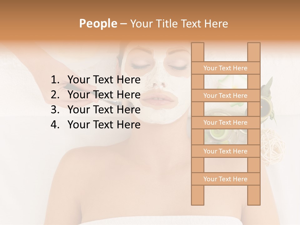 Horizontal Spa Face PowerPoint Template