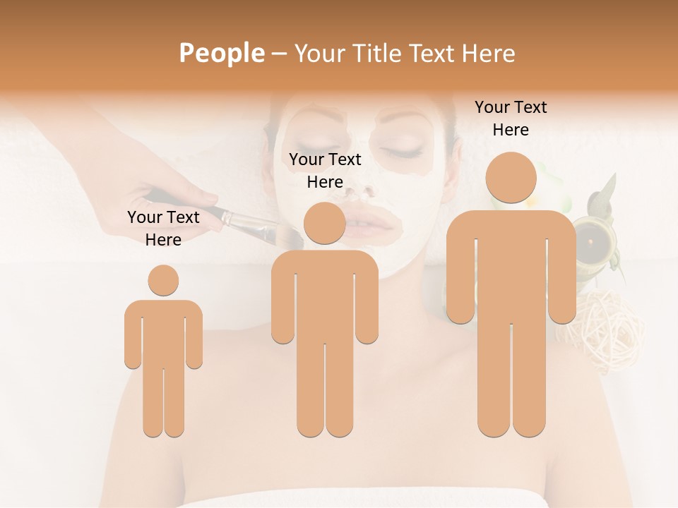 Horizontal Spa Face PowerPoint Template