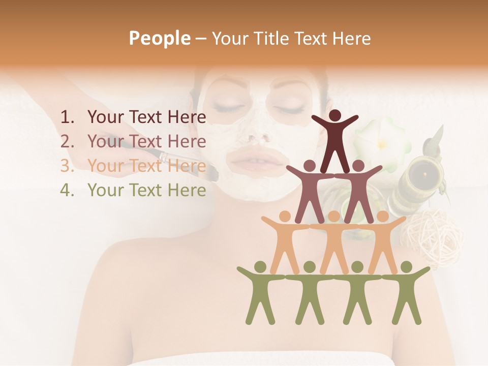 Horizontal Spa Face PowerPoint Template