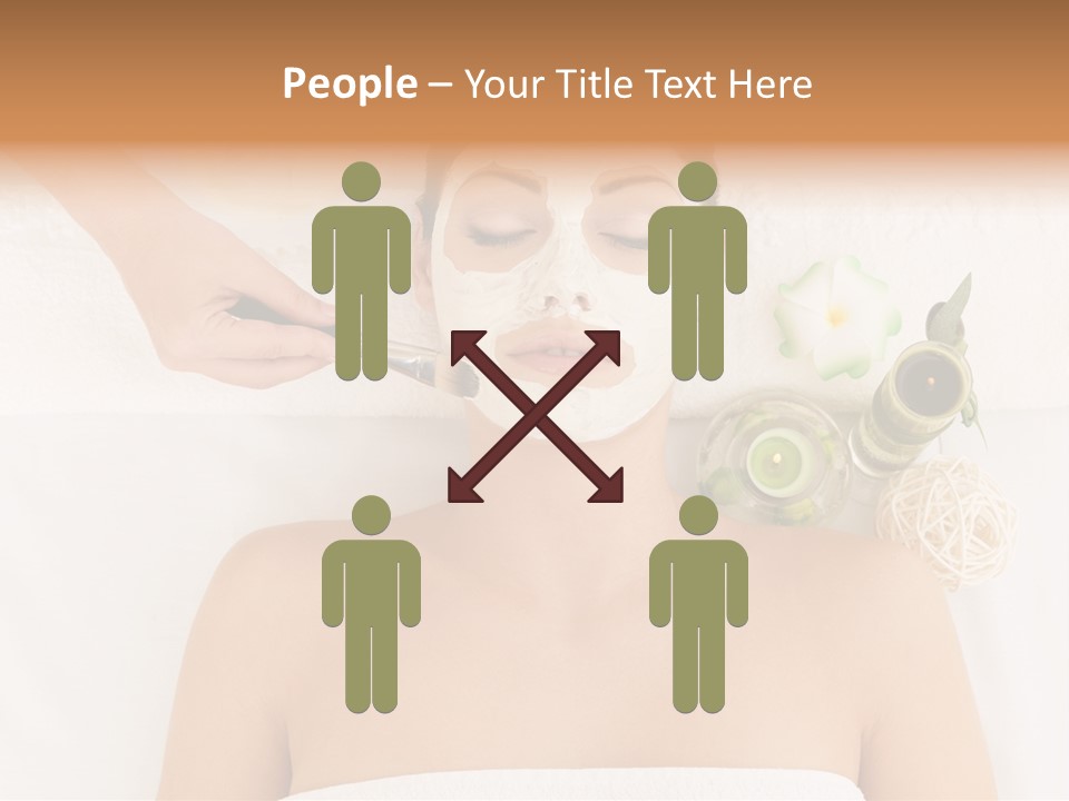 Horizontal Spa Face PowerPoint Template