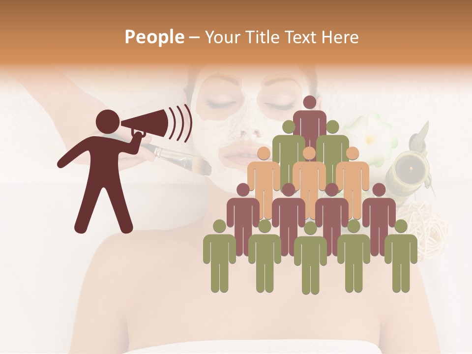 Horizontal Spa Face PowerPoint Template