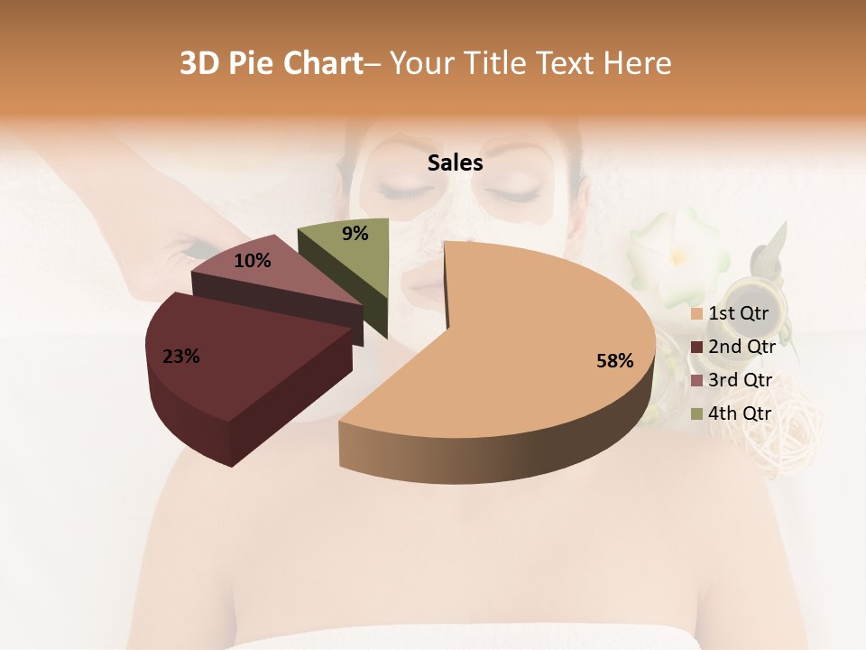 Horizontal Spa Face PowerPoint Template