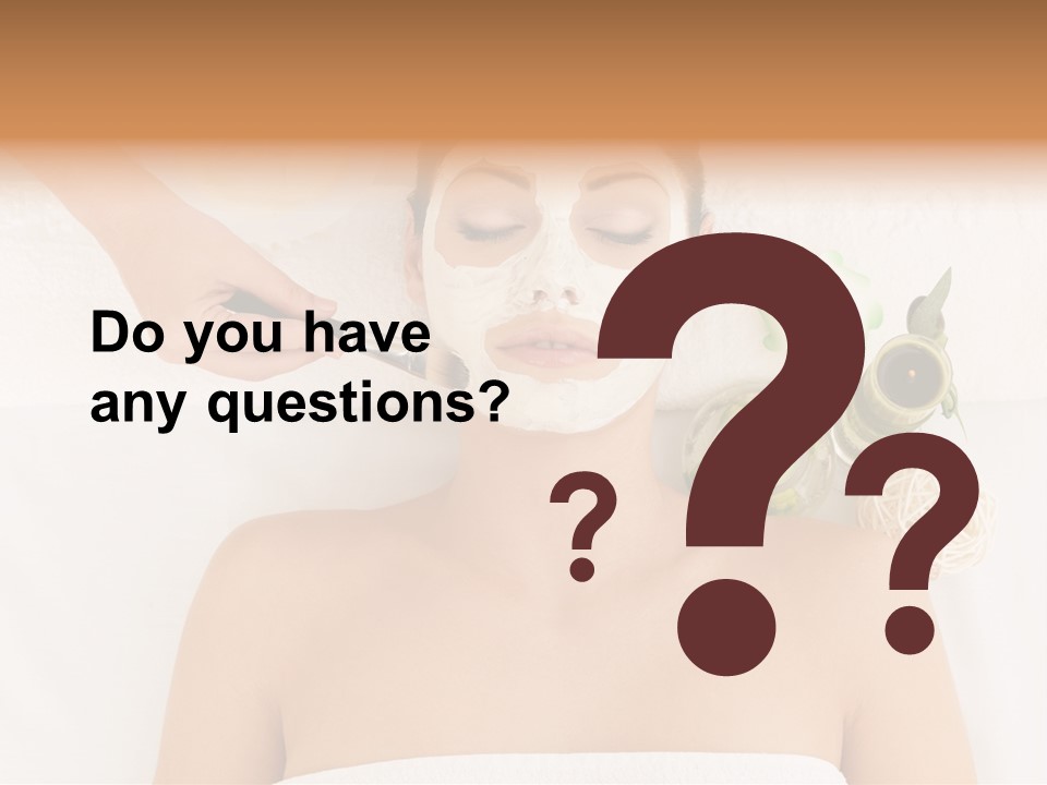 Horizontal Spa Face PowerPoint Template