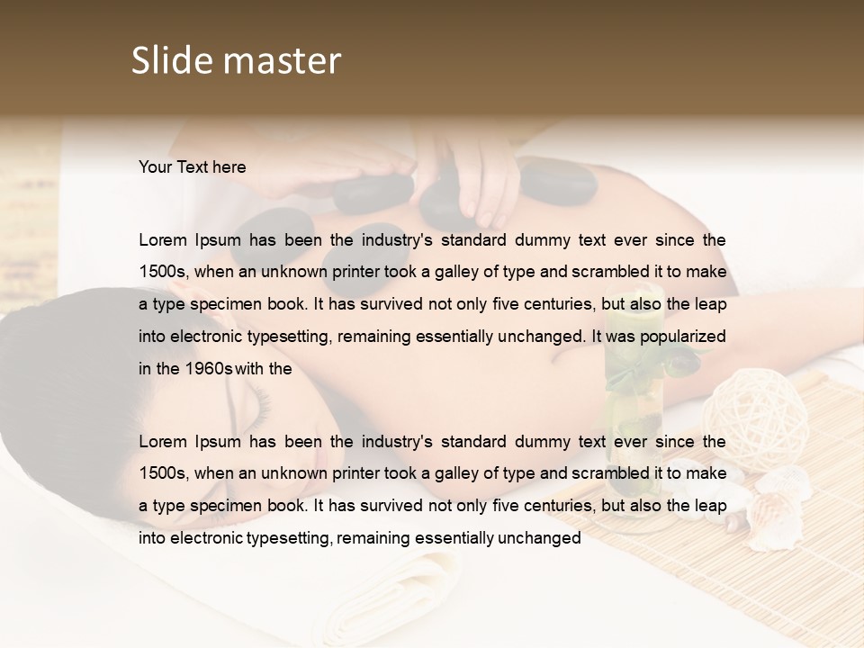 Adult Girl Back PowerPoint Template