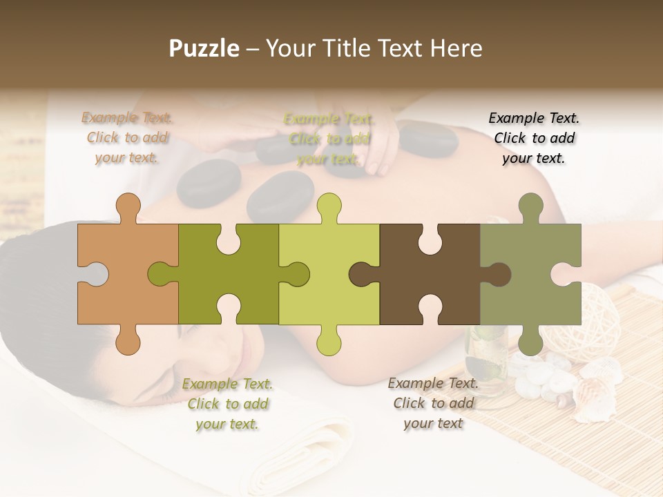 Adult Girl Back PowerPoint Template