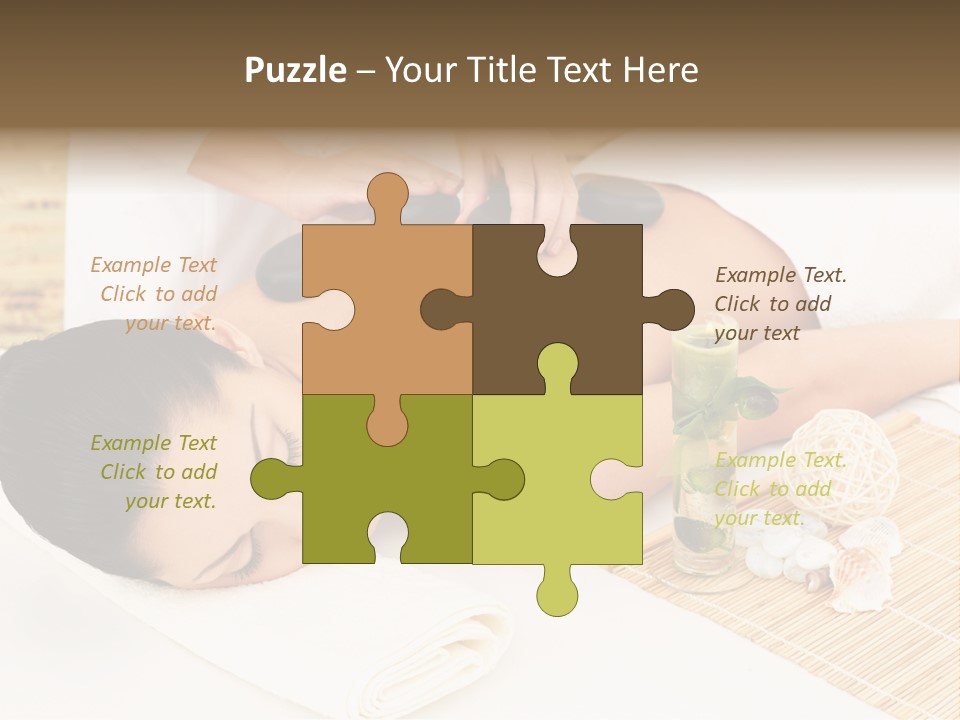 Adult Girl Back PowerPoint Template