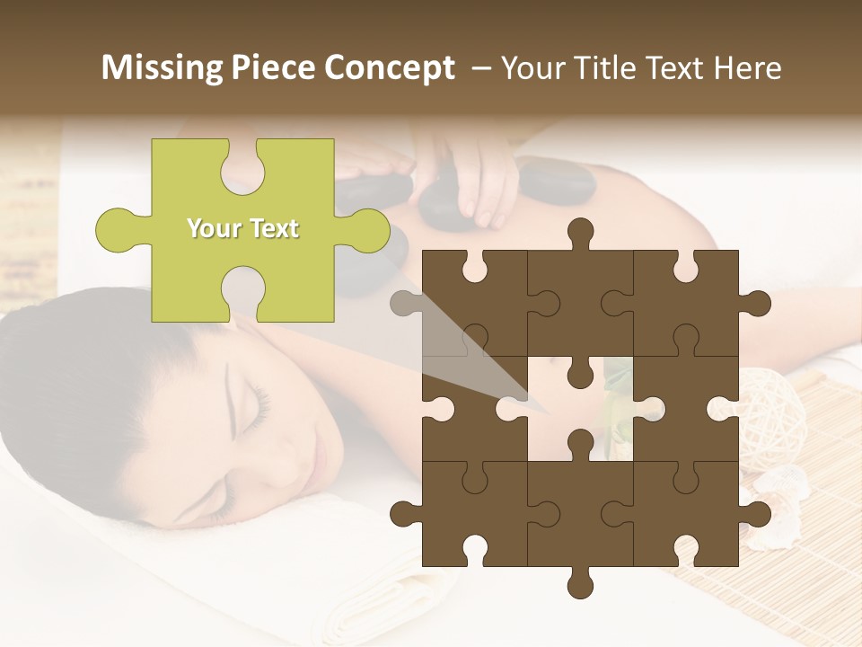 Adult Girl Back PowerPoint Template