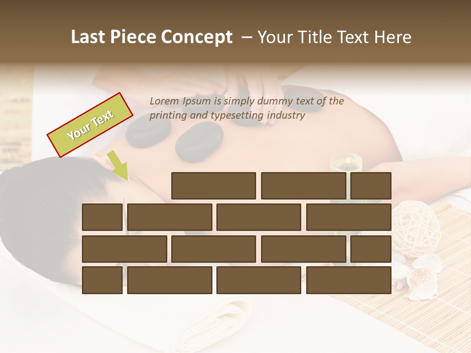 Adult Girl Back PowerPoint Template