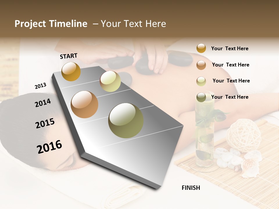 Adult Girl Back PowerPoint Template