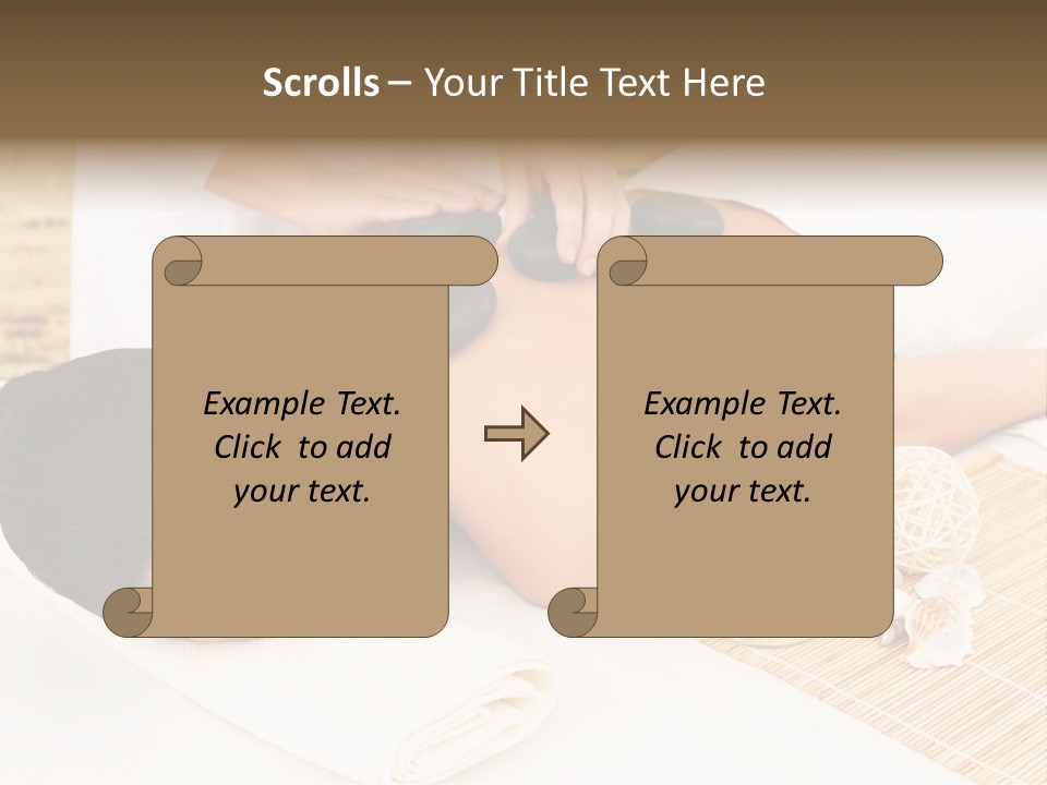 Adult Girl Back PowerPoint Template