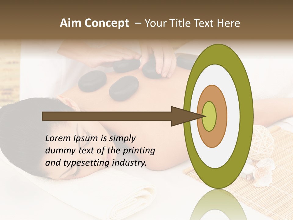 Adult Girl Back PowerPoint Template