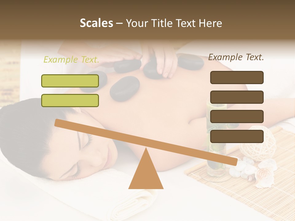 Adult Girl Back PowerPoint Template