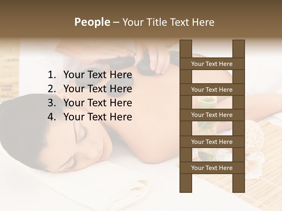 Adult Girl Back PowerPoint Template