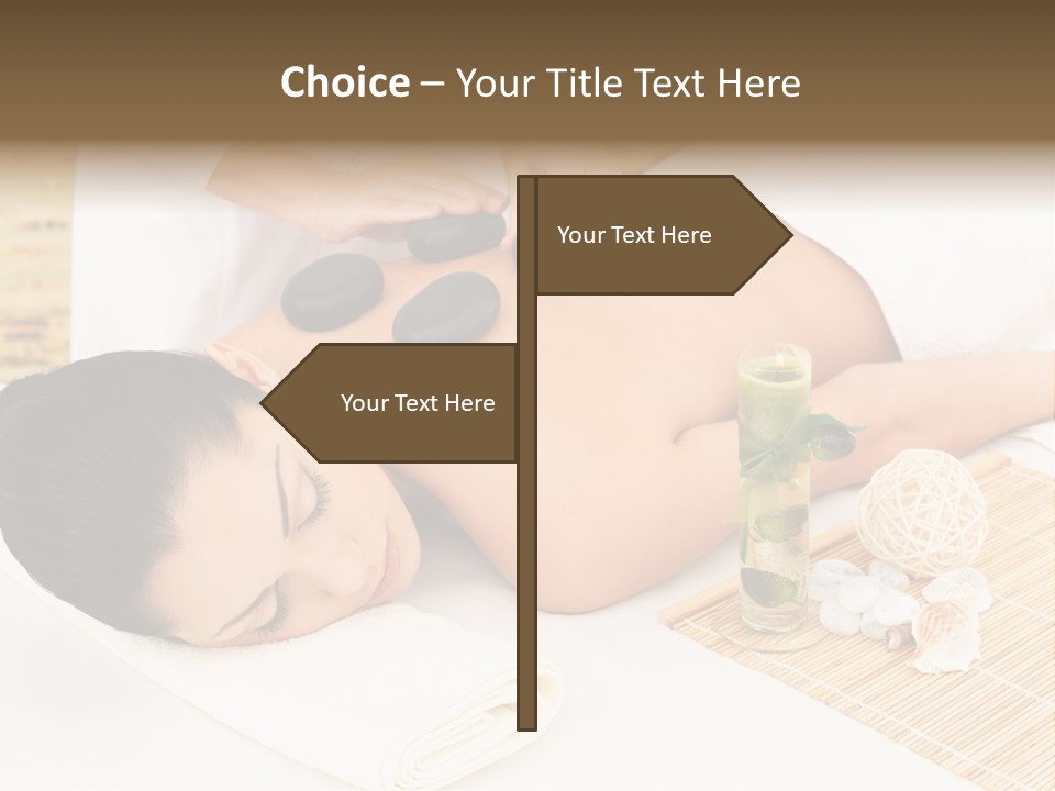 Adult Girl Back PowerPoint Template