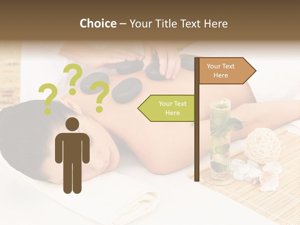 Adult Girl Back PowerPoint Template