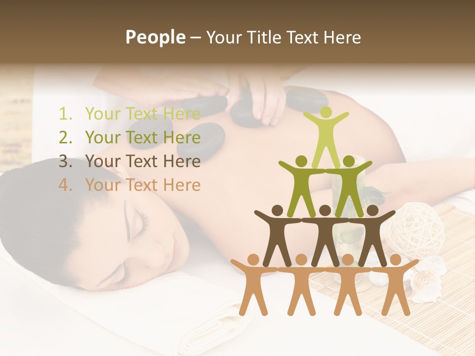 Adult Girl Back PowerPoint Template