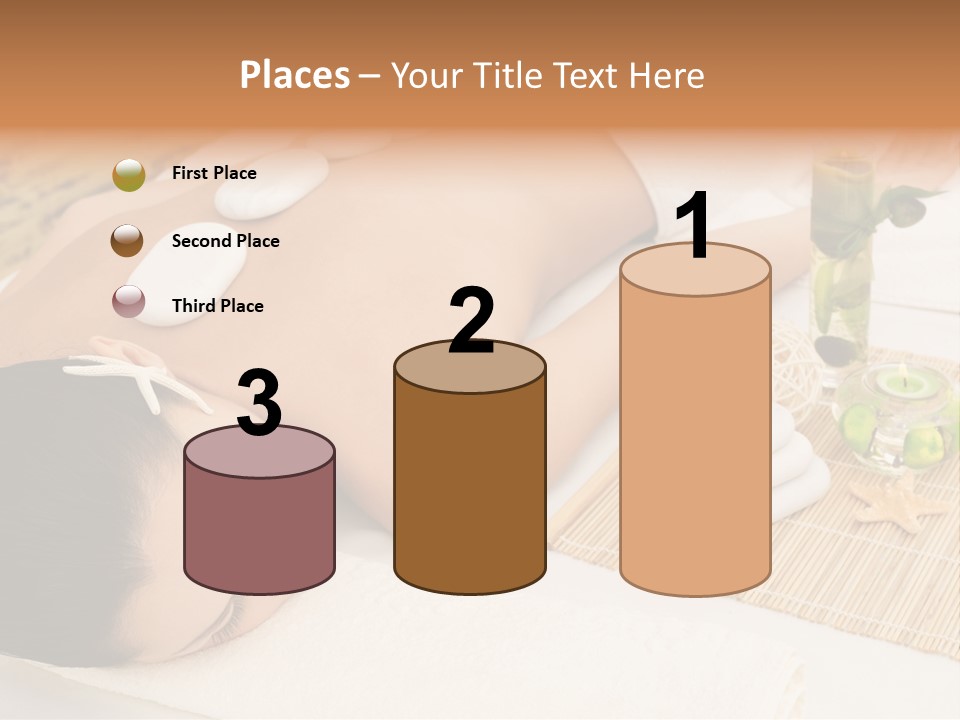 Closed Eye Caucasian Attractive PowerPoint Template