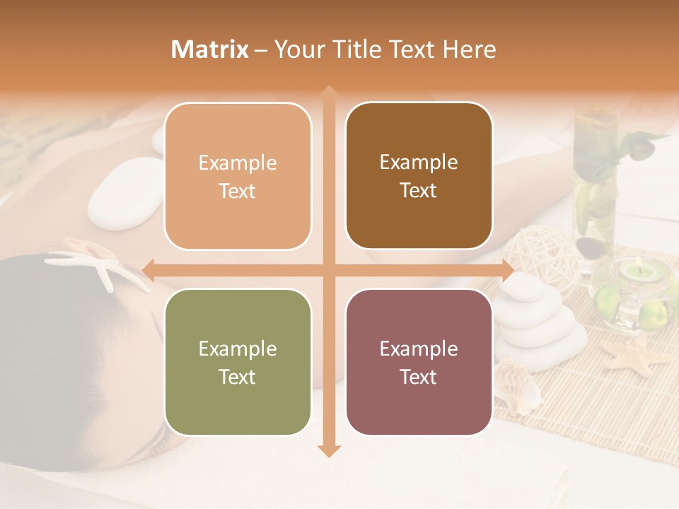 Closed Eye Caucasian Attractive PowerPoint Template