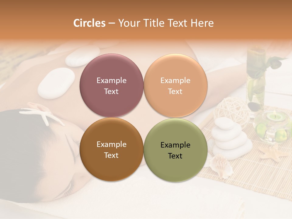 Closed Eye Caucasian Attractive PowerPoint Template