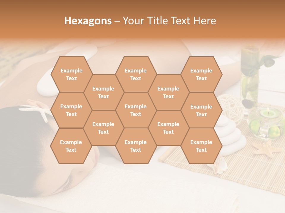 Closed Eye Caucasian Attractive PowerPoint Template