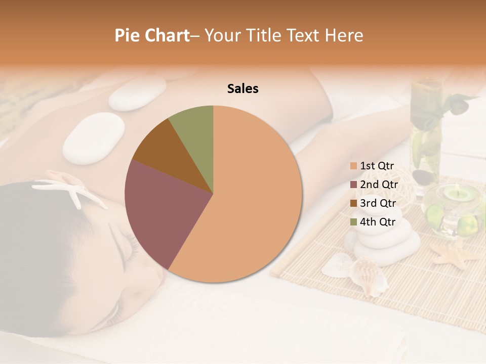 Closed Eye Caucasian Attractive PowerPoint Template