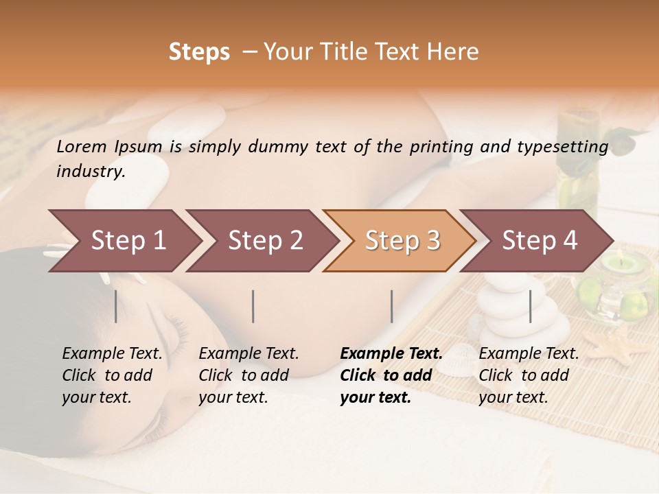 Closed Eye Caucasian Attractive PowerPoint Template