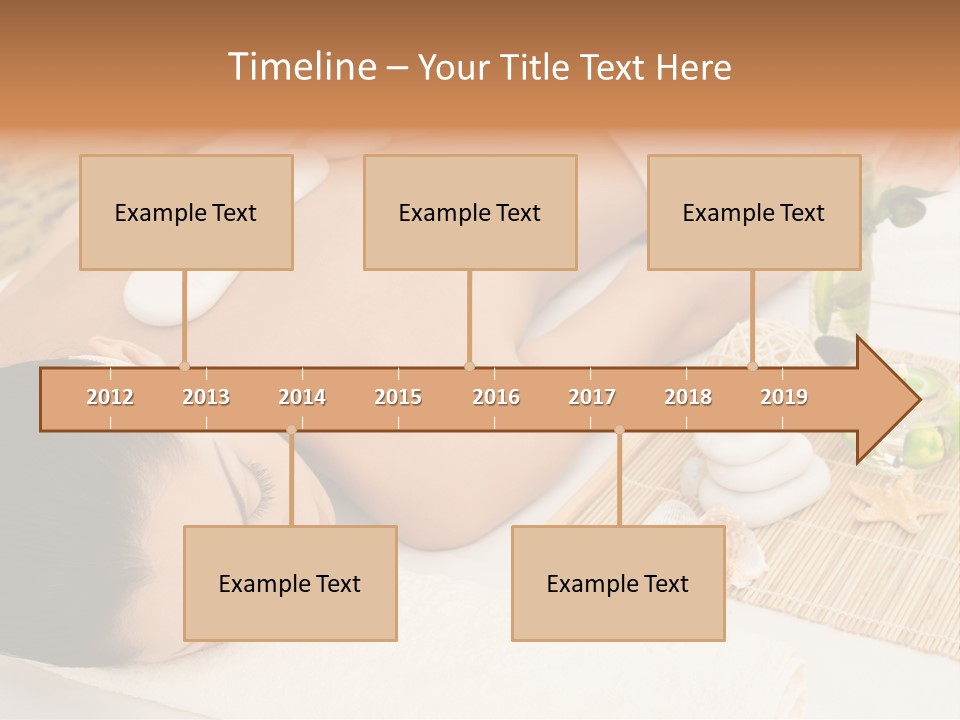 Closed Eye Caucasian Attractive PowerPoint Template