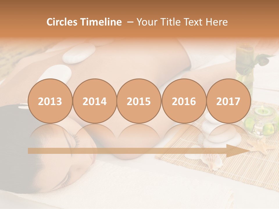 Closed Eye Caucasian Attractive PowerPoint Template