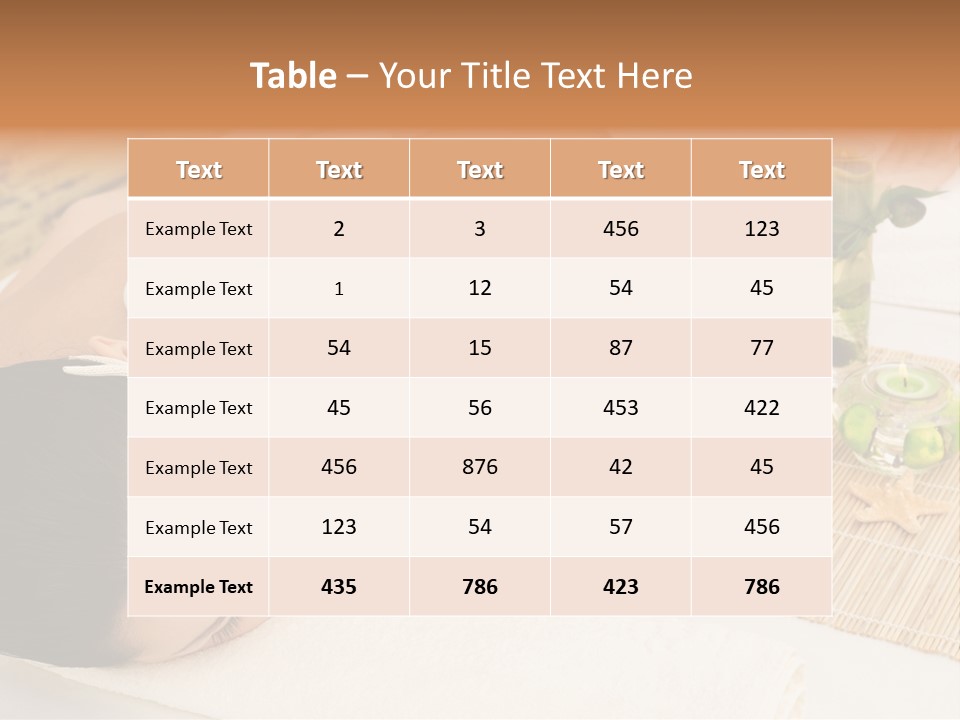 Closed Eye Caucasian Attractive PowerPoint Template