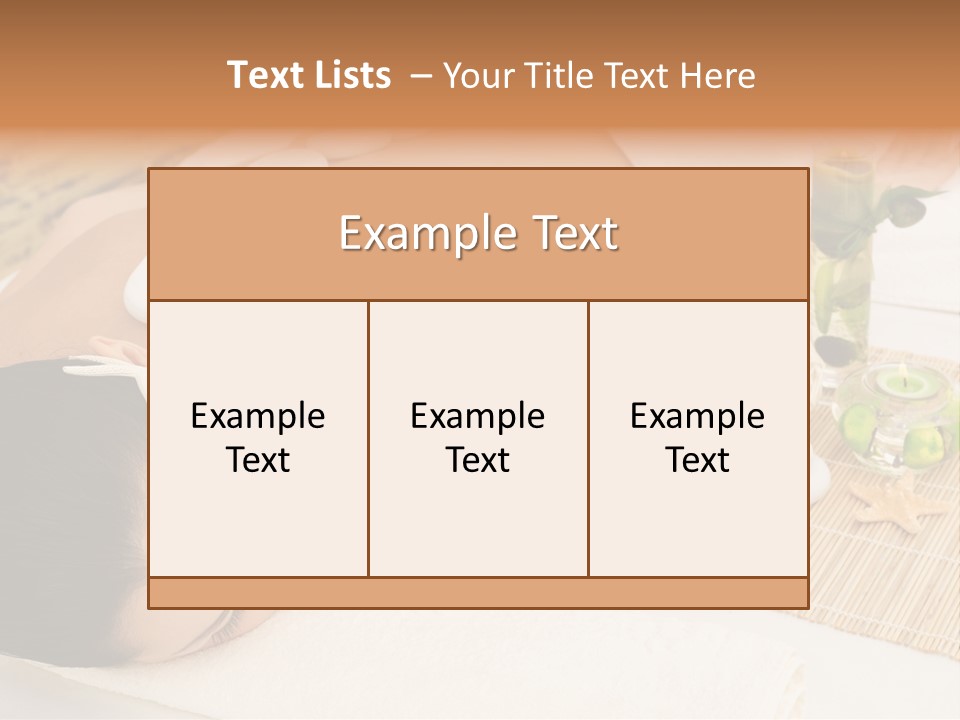 Closed Eye Caucasian Attractive PowerPoint Template