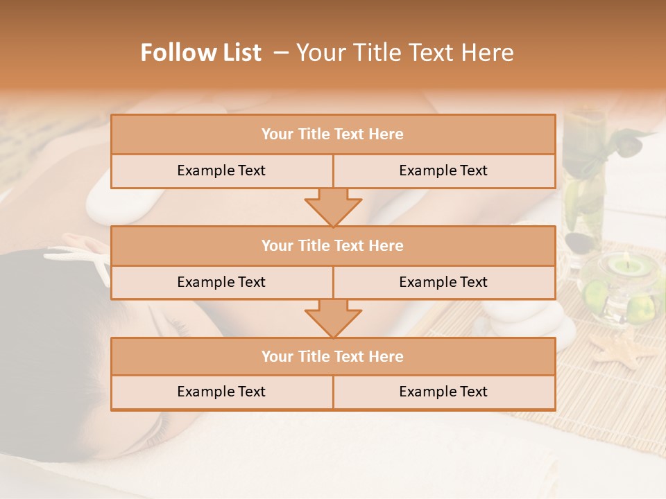 Closed Eye Caucasian Attractive PowerPoint Template
