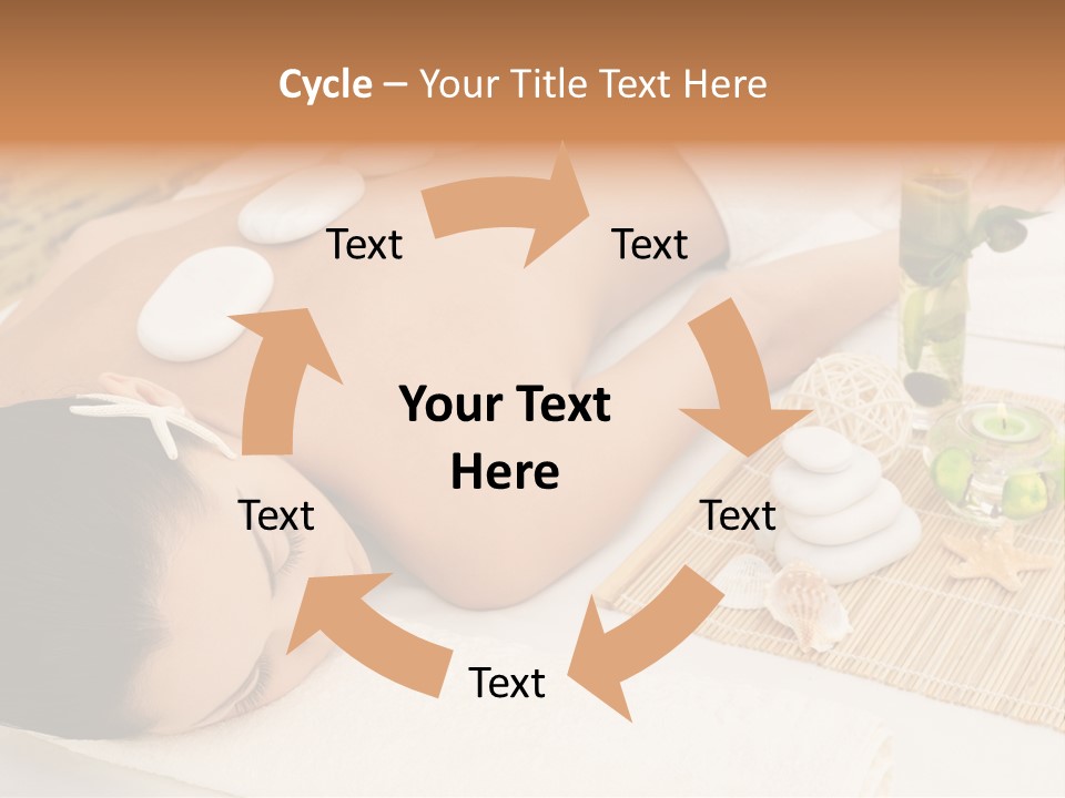 Closed Eye Caucasian Attractive PowerPoint Template