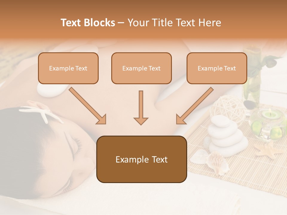 Closed Eye Caucasian Attractive PowerPoint Template