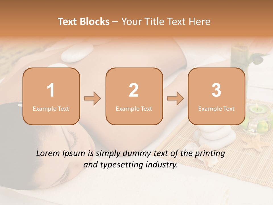 Closed Eye Caucasian Attractive PowerPoint Template