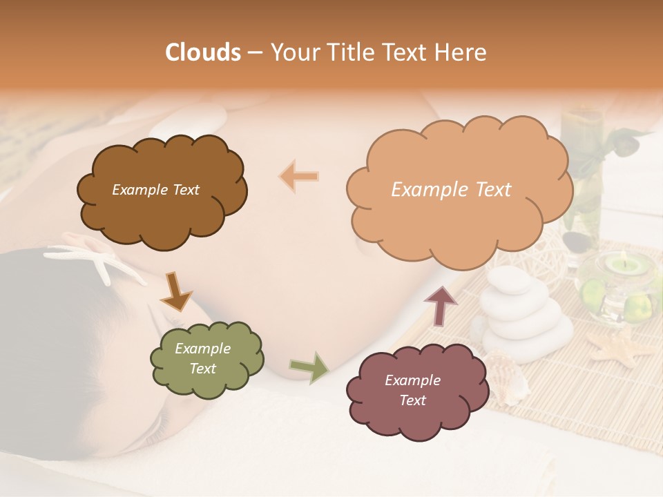 Closed Eye Caucasian Attractive PowerPoint Template