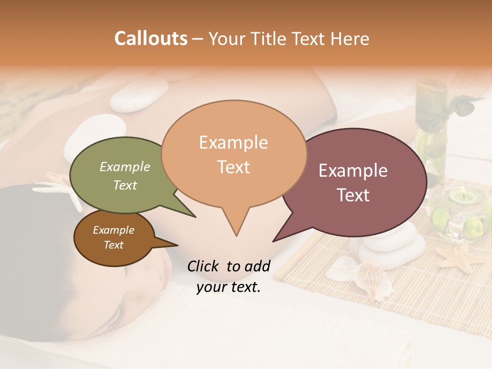 Closed Eye Caucasian Attractive PowerPoint Template