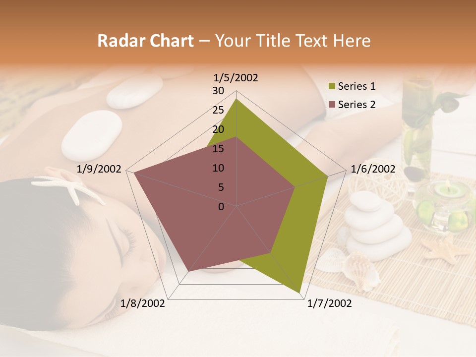 Closed Eye Caucasian Attractive PowerPoint Template
