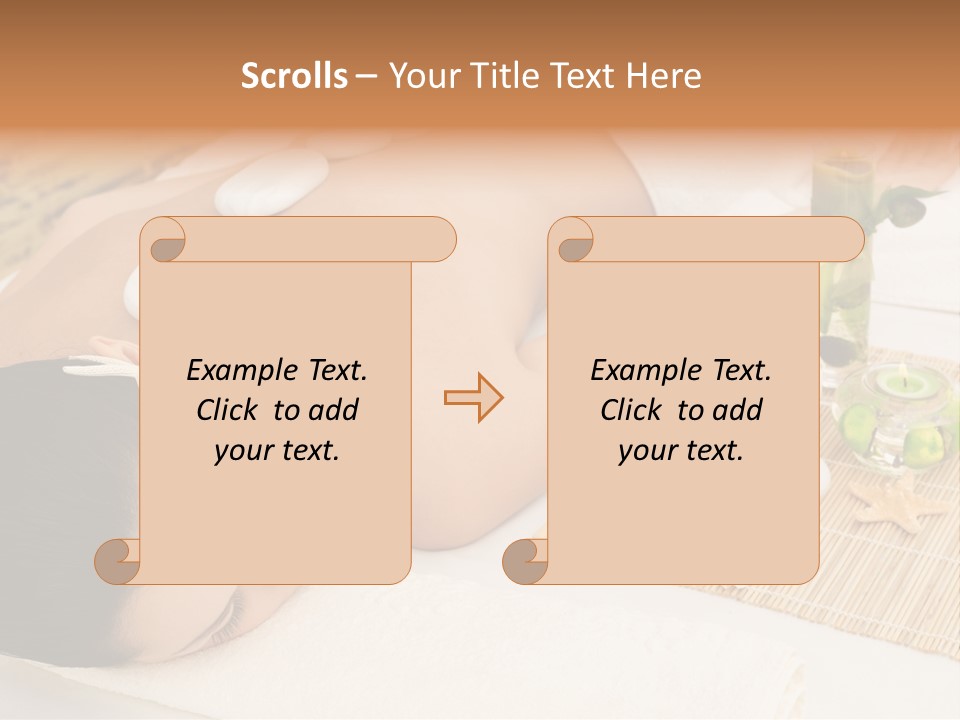 Closed Eye Caucasian Attractive PowerPoint Template